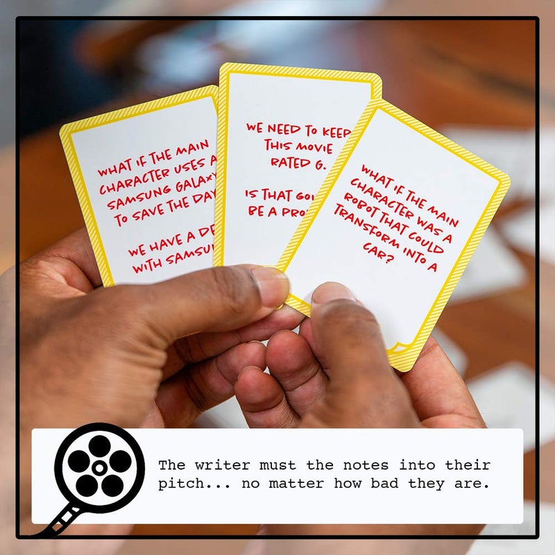 Skybound Pitchstorm : Card Game of Pitching Horrible Movie Ideas to The Worst Executives | Fun Party Tabletop Game Enjoyed by Teens and Adults, 500-card Core Deck, 3-12 Players, Ages 14+ - Image 5